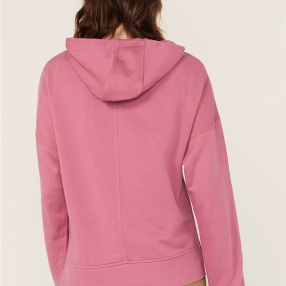 Carhartt Women's Rose Hoodie with Teal Logo - Picture 3 of 13